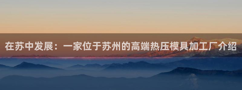 emc备份软件:在苏中发展:一家位于苏州的高端热压模具加