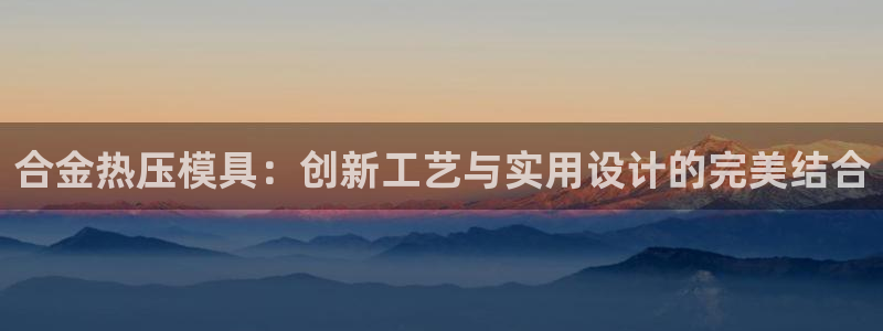 杭州易倍达科技有限公司怎么样：合金热压模具：创新工艺与实