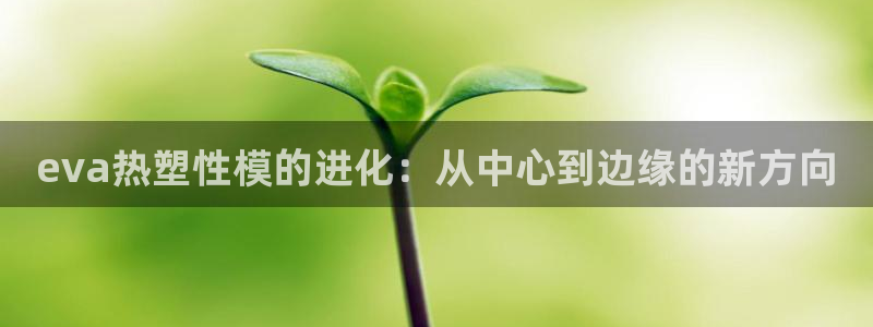 emc易倍电竞：eva热塑性模的进化：从中心到边缘的新方